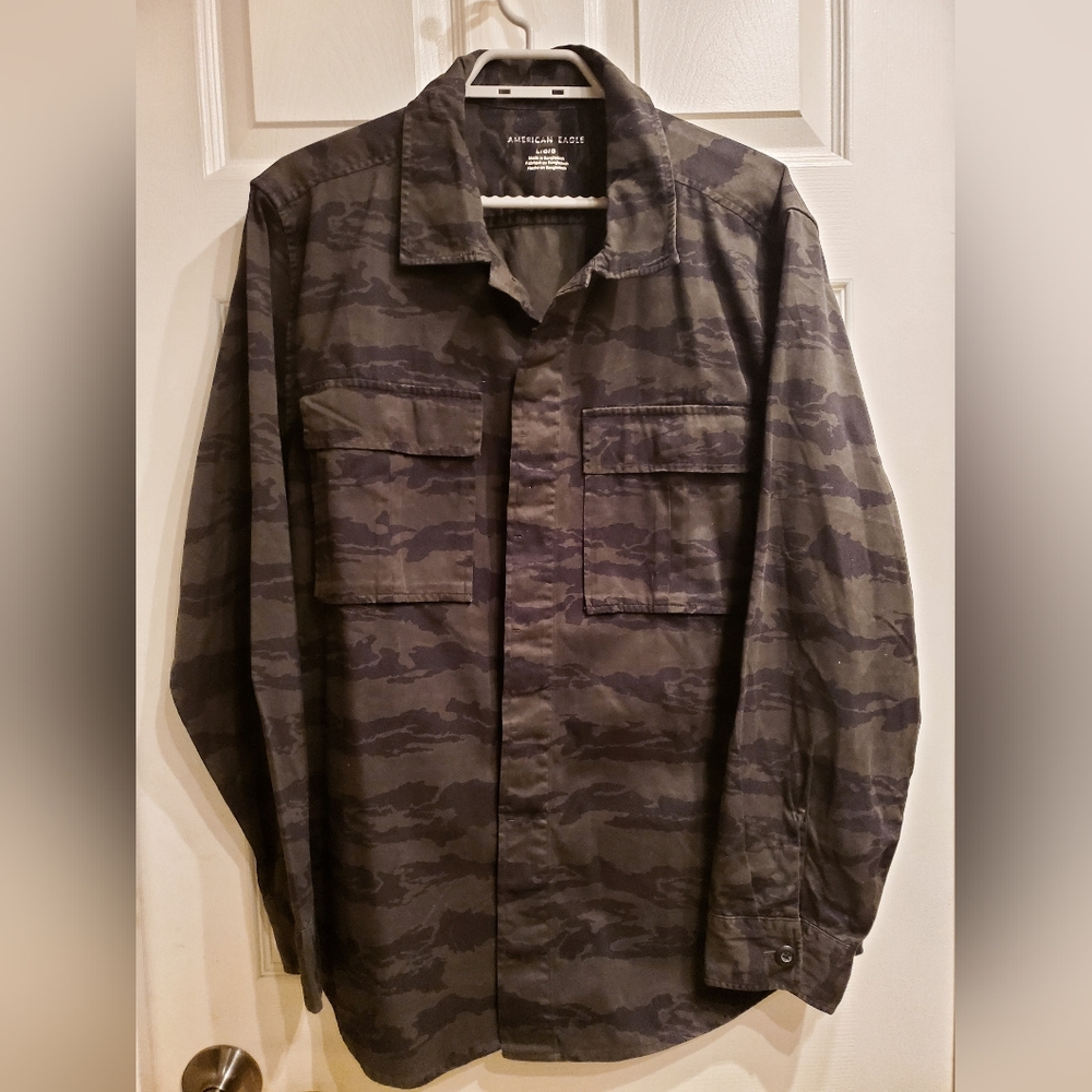 AE Tiger Camo Shacket